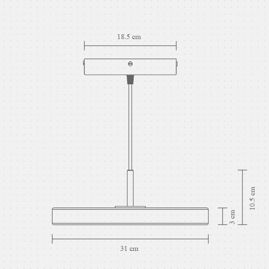Lampa wisząca Asteria mini czarna UMAGE