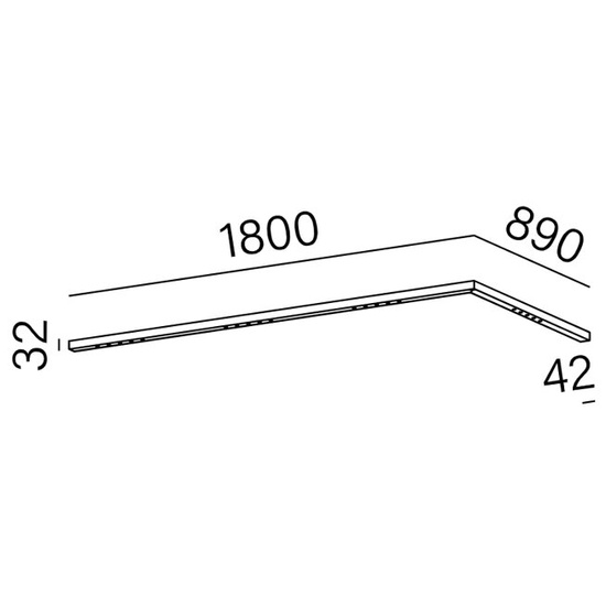 LENS LINE 180x89 RC LED natynkowy AQform