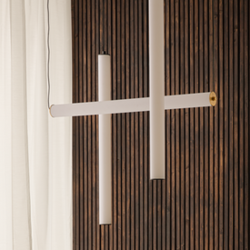 Lampa wisząca Tube Horizontal C1296 złota 86 Aromas