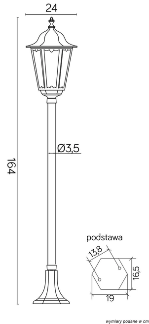 Lampa stojąca RETRO CLASSIC K 5002/1 SU-MA
