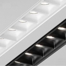 RAFTER points 28 LED trim wpuszczany L927 37° odbłyśnik czarny AQFORM