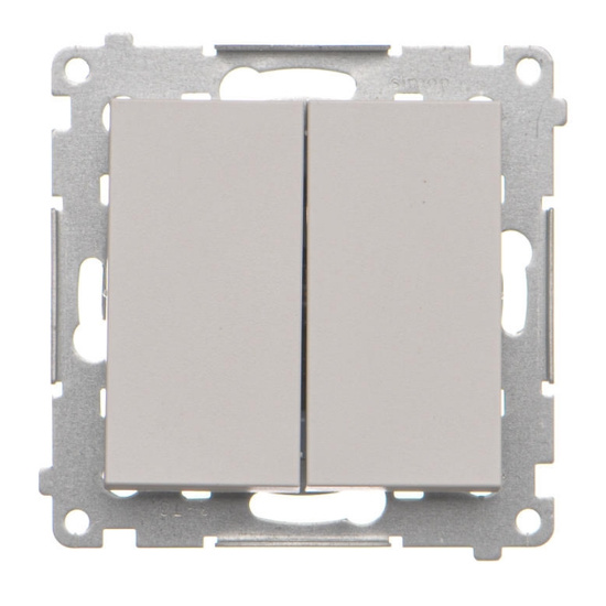 Łącznik jednobiegunowy + przycisk LED Simon 55