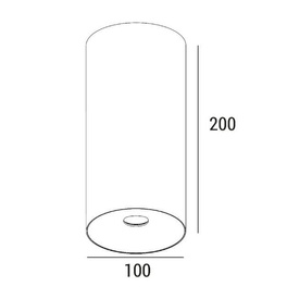 Oprawa natynkowa Caps MD100 200 Zaho Lighting
