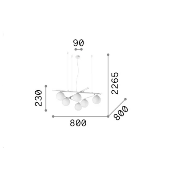 Lampa wisząca Atlas IDEAL LUX