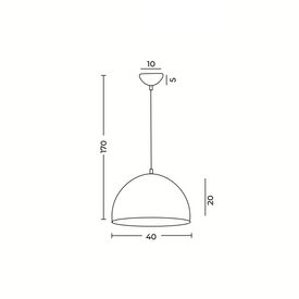 LAMPA WISZĄCA MODENA 40 Azzardo