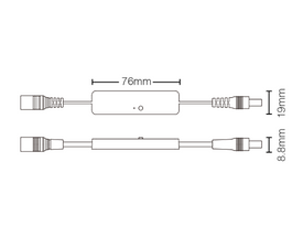 Kontroler mini LED MONO 12-24VDC 6A MiBoxer (MLR1)
