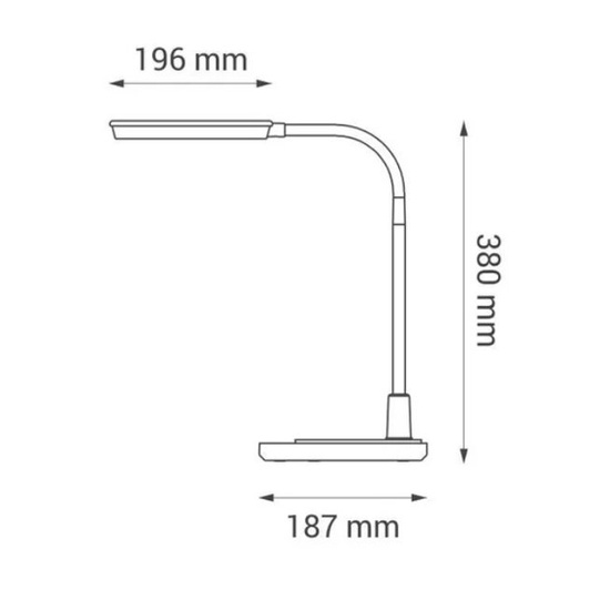 Lampka biurkowa LED Magnum Nilsen czarna