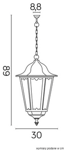 Lampa wisząca RETRO MAXI K 1018/1/BD SU-MA