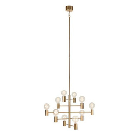 Lampa wisząca Paris 10L mosiądz Markslojd