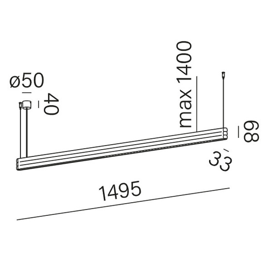 Lampa wisząca RIBBY line up&down LED AQFORM