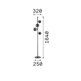 Lampa podłogowa Perlage PT4 Ideal Lux 306988