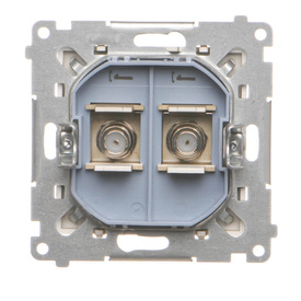 Gniazdo antenowe typu „F” podwójne Simon 55