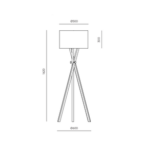 Lampa podłogowa COT P1251/WH Aromas