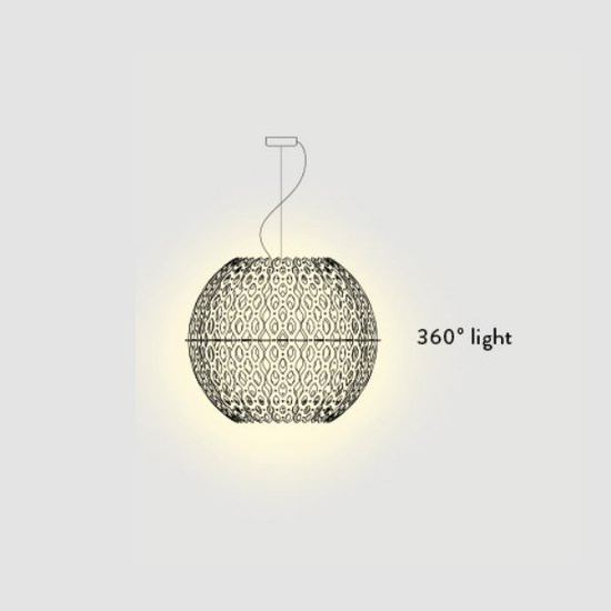 Lampa wisząca Charlotte Globe biała Slamp