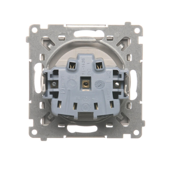 Gniazdo wtyczkowe pojedyncze z uziemieniem Simon 55 TGZ1CZ.01/144