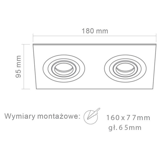 Oprawa do wbudowania Fasto II Alumino OPEN DESIGN HIGHLIGHTS