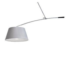 Lampa wisząca z długim wysięgnikiem Barcelona szary-chrom 
