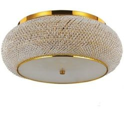 PLAFON PASHA' SP10 ORO 100791 IDEAL LUX KRYSZTAŁY