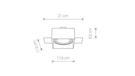 Reflektor do zabudowy Mod Plus I Black Nowodvorski