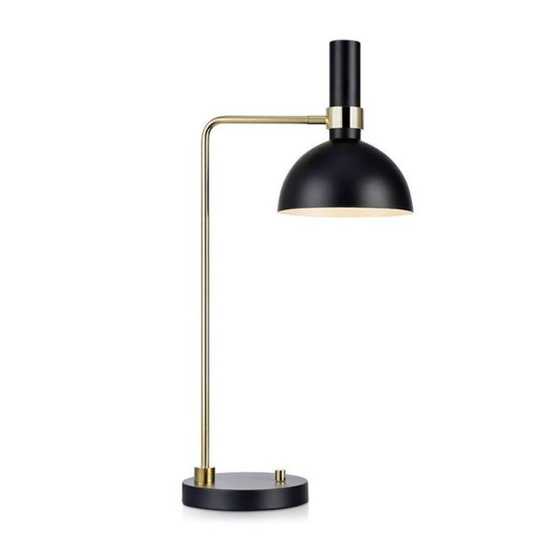Lampka biurkowa Larry 1L czarna/złota Markslojd