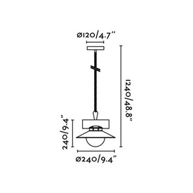 Lampa wisząca Nudos Faro 68139