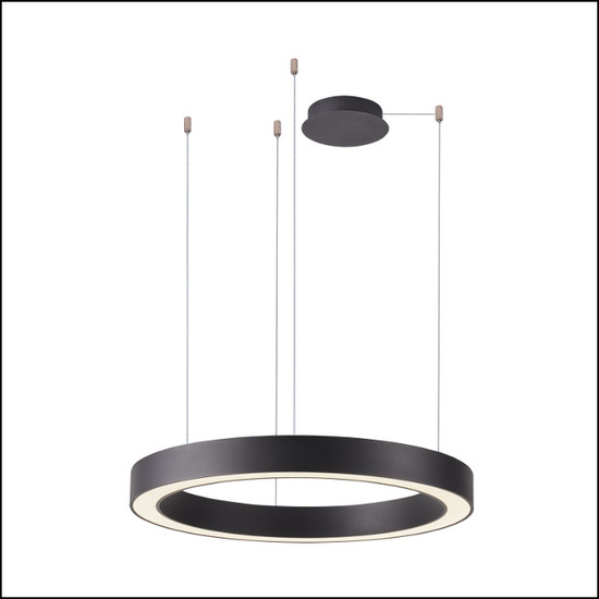 Czarna lampa wisząca z pilotem Marco 100 CCT  Azzardo AZ5050