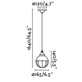 Lampa wisząca CLAIRE Faro 62802