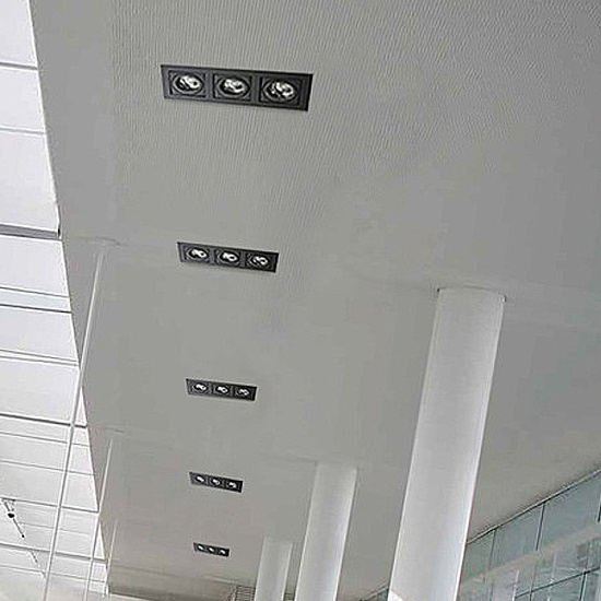 Podwójny biały wpust PACO 2 Azzardo