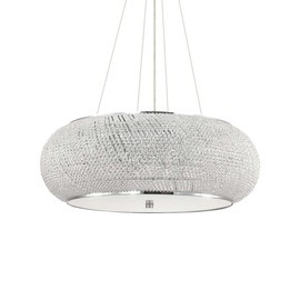 KRYSZTAŁOWA LAMPA WISZĄCA PASHA' SP14 CROMO 164977 IDEAL LUX