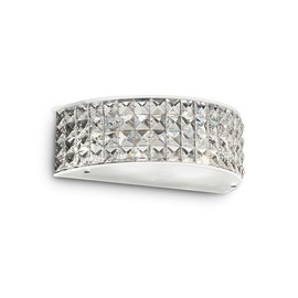 KRYSZTAŁOWY KINKIET ROMA AP2 BIANCO 093086 IDEAL LUX