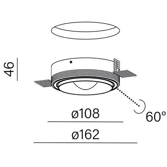 QRLED next trimless wpuszczany AQform