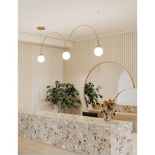 Lampa wisząca FLYING BALL arc LED AQform