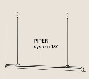 PIPER system LED zwieszany - lampa modułowa 130 cm