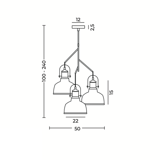 LAMPA WISZĄCA DARLING GLASS 3 WHITE Azzardo