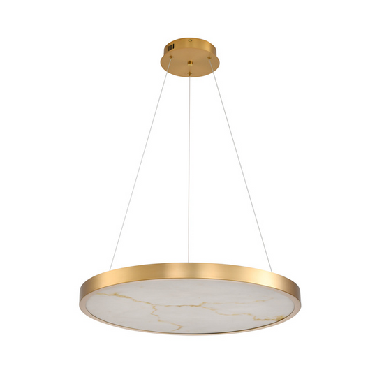 Lampa wisząca ALCHEMY LED złoty alabaster 60 cm Step into design