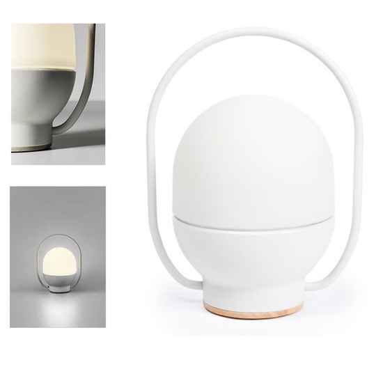 Biała lampka przenośna lampka TAKE AWAY LED 01015 Faro