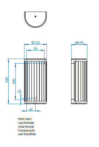 KINKIET ŁAZIENKOWY MONZA CLASSIC 250 0952