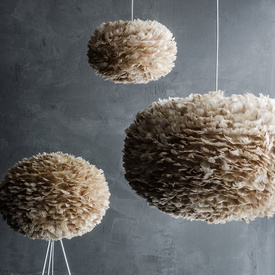 Lampa wisząca EOS x-large jasny brąz UMAGE