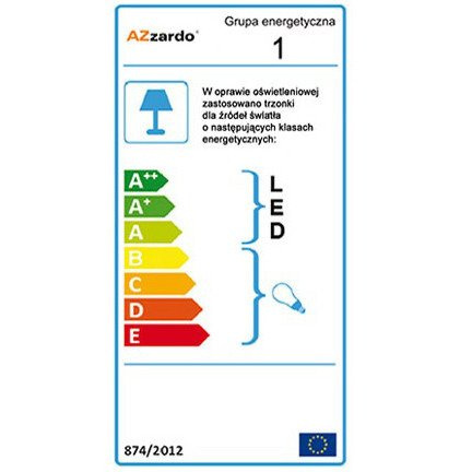 Biała lampa wisząca Duncan Azzardo