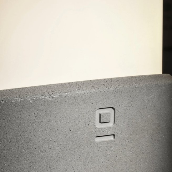 Kinkiet zewnętrzny BLOCK szary cement 74139