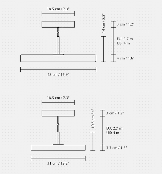 Lampa wisząca Asteria medium pomarańczowa UMAGE