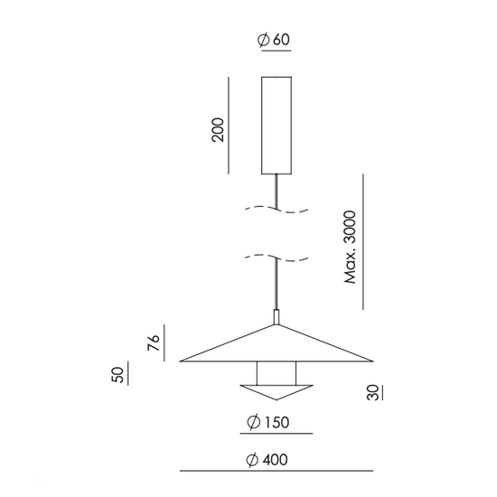 Lampa wisząca GEHIT S C1350/40/ORO Aromas 