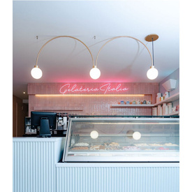 Lampa wisząca FLYING BALL arc LED AQform