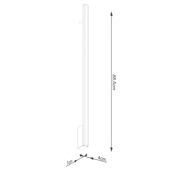 Kinkiet LAGOM 90 czarny Thoro Lighting 
