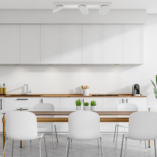 Reflektory Castelio 3 biały Italux