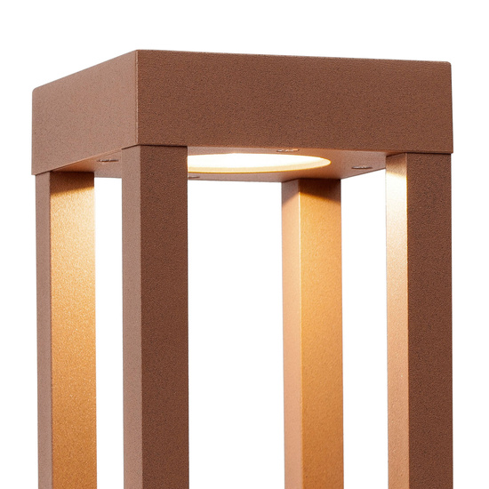 Słupek / latarnia zewnętrzna LED Agra brąz 70754