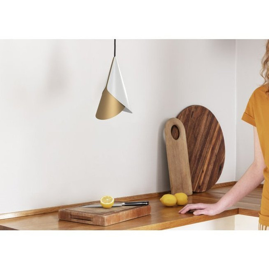 Klosz CORNET biel i mosiądz UMAGE