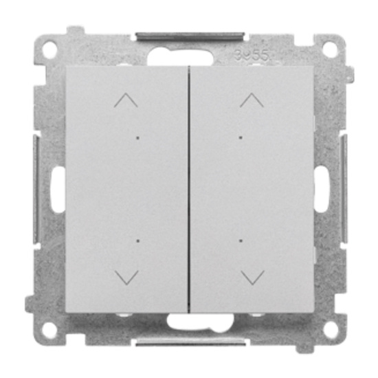 Łącznik/przycisk roletowy podwójny elektroniczny Simon 55 