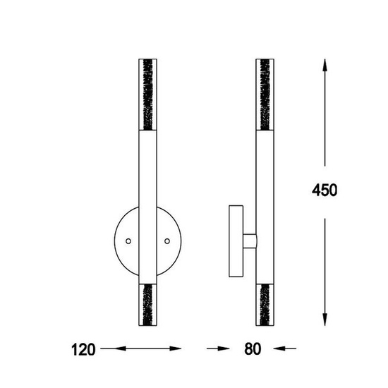 Kinkiet One złoty ZUMA LINE W0461-02E-F7F7