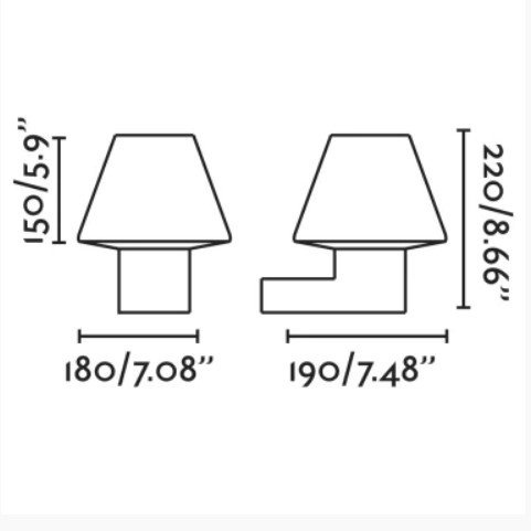 Kinkiet Mistu ciemnoszary 74432A-02